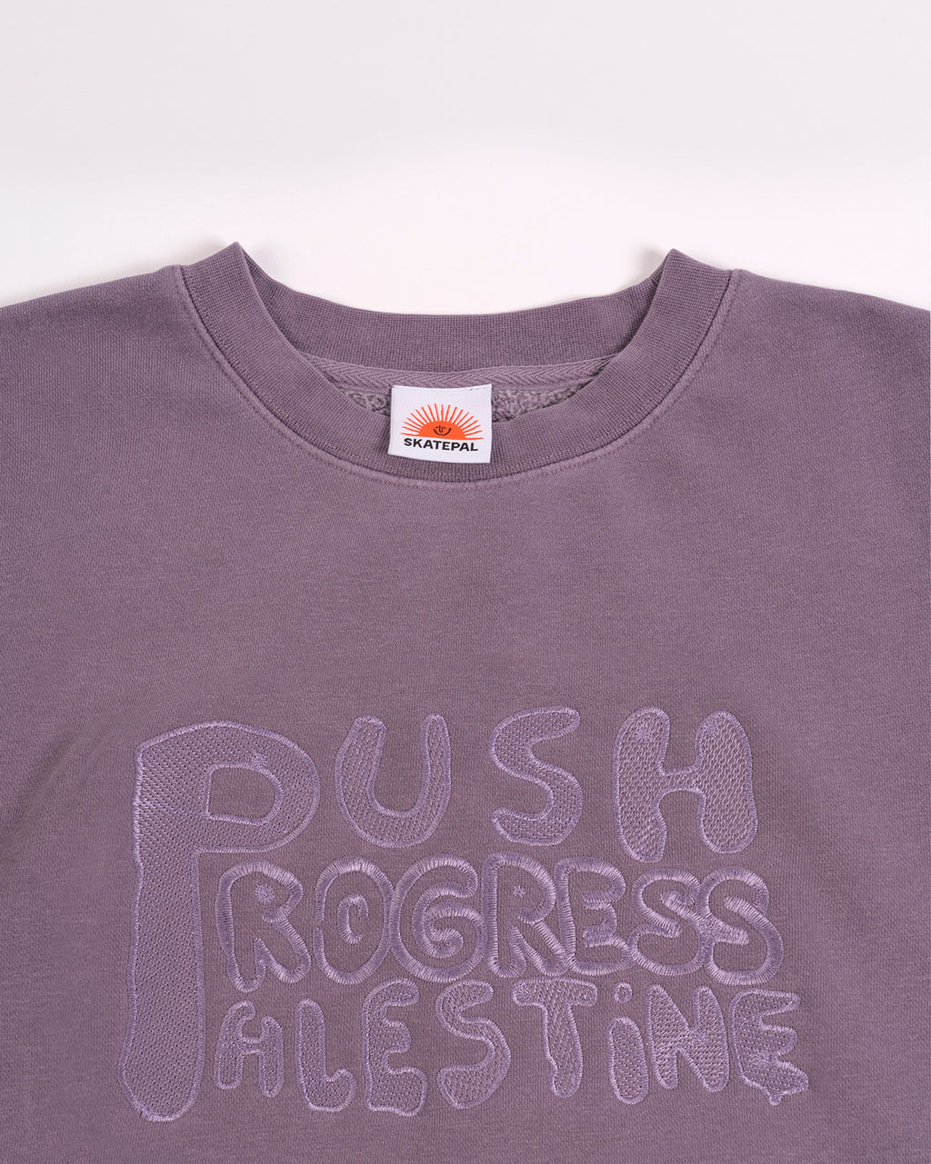 Asira10 'Push Progress Palestine' Crew (Plum)