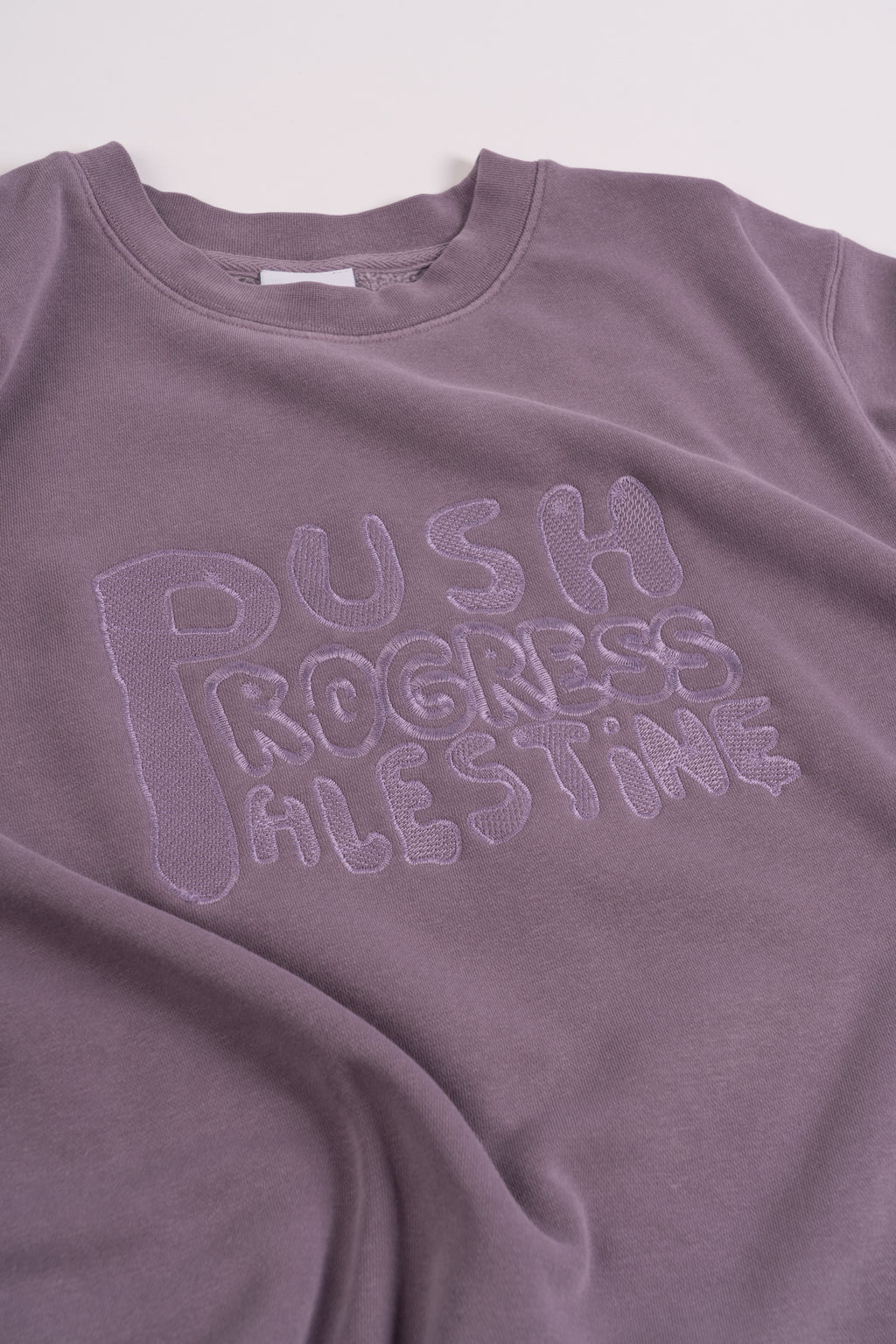 Asira10 'Push Progress Palestine' Crew (Plum)