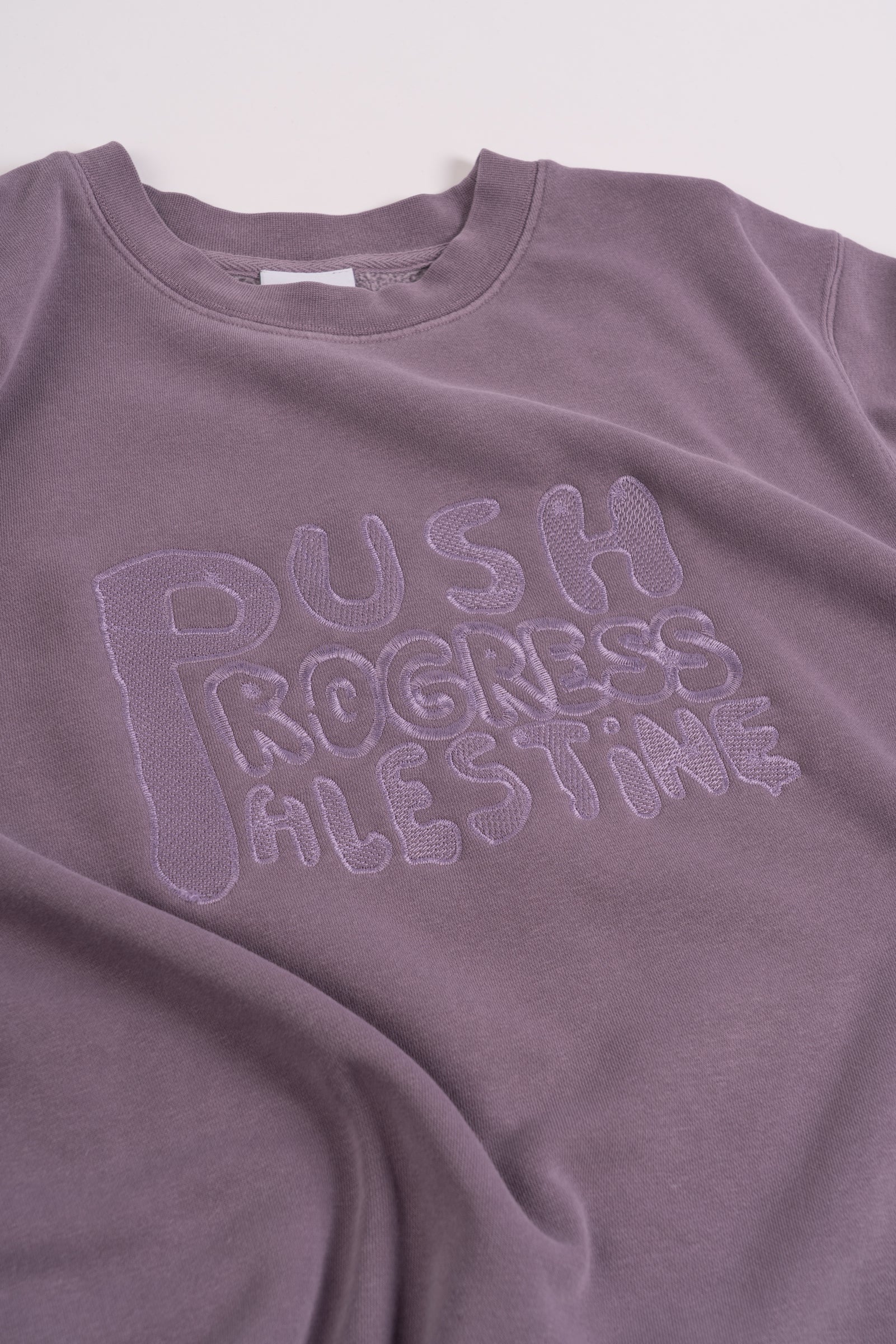 Asira10 'Push Progress Palestine' Crew (Plum)