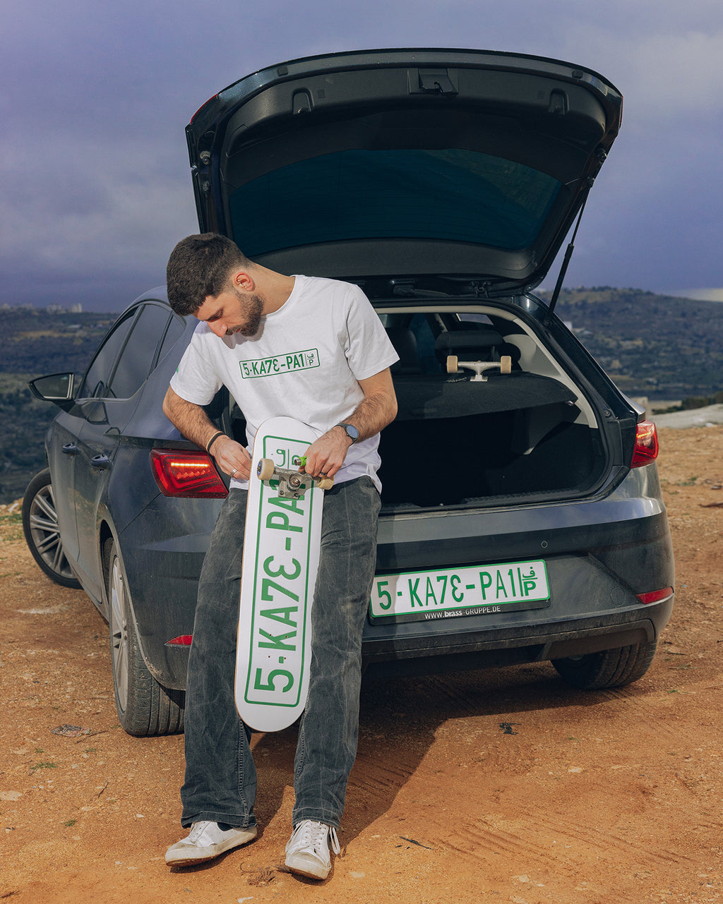 SkatePal 'Licence Plate' Deck