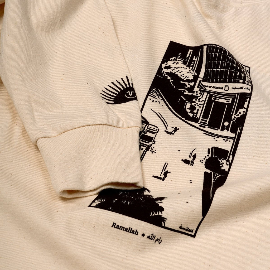 Nora Zeid x SkatePal 'Ramallah' longsleeve