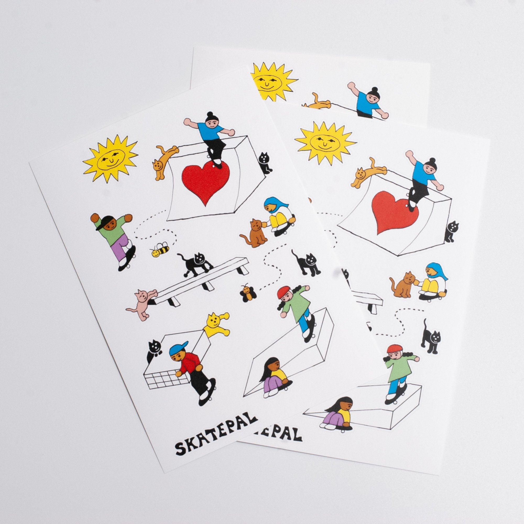 Momoe Narazaki x SkatePal 'Park' stickers