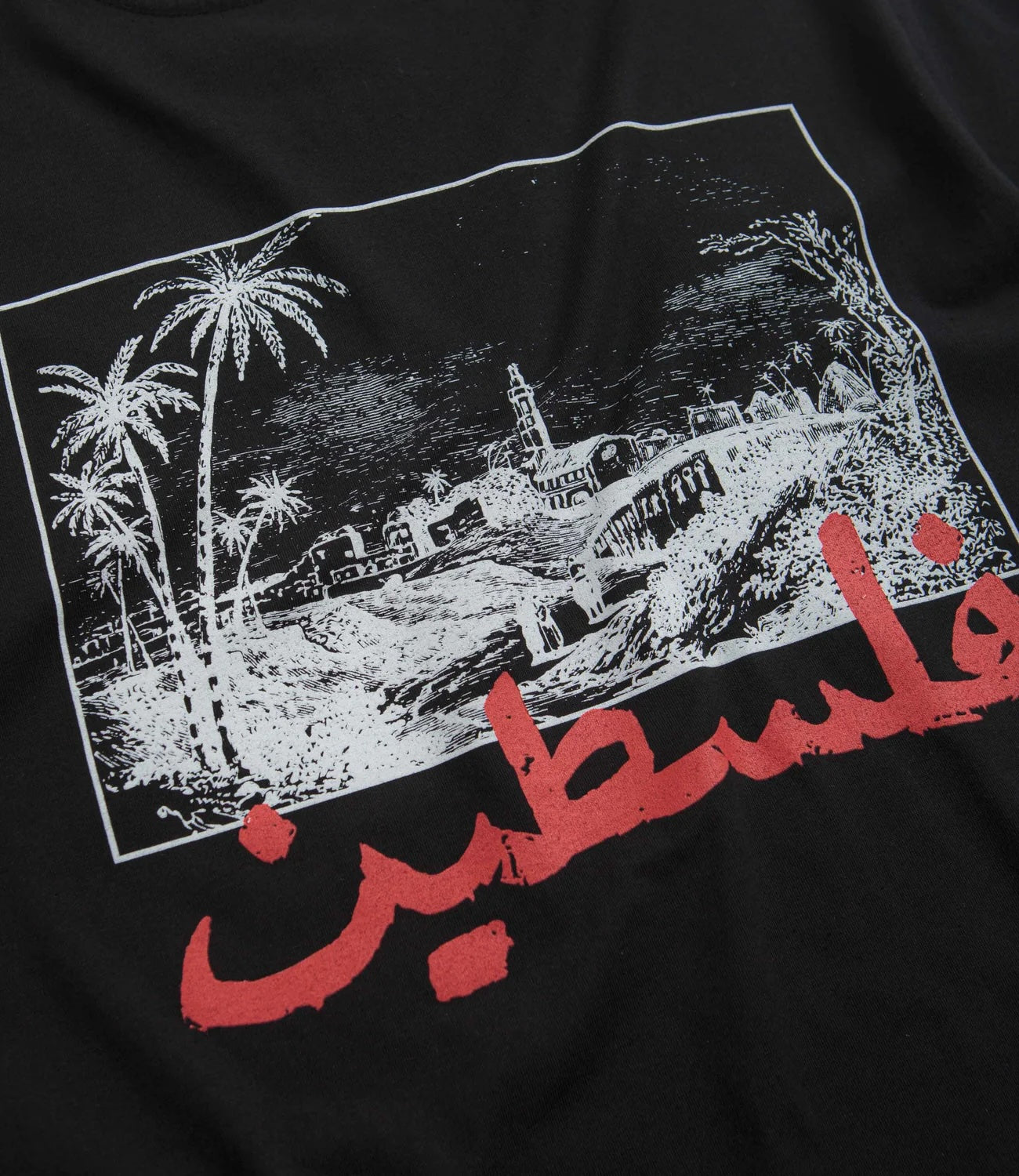 SkatePal 'Palms' Tee (Black)